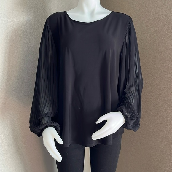 Chemise Tunique Cato Femme Taille Plus 28W - Blanche Et Sheer (transparente) - Manches Longues